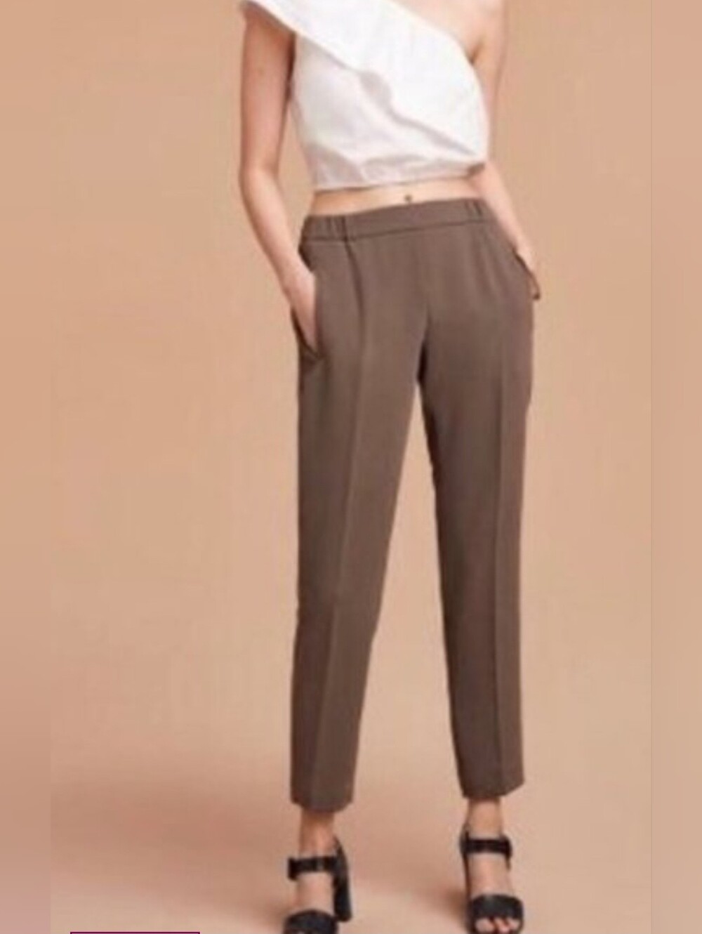 ARITZIA Wilfred Taupe Brown Darontal pant Size 2 XS Small